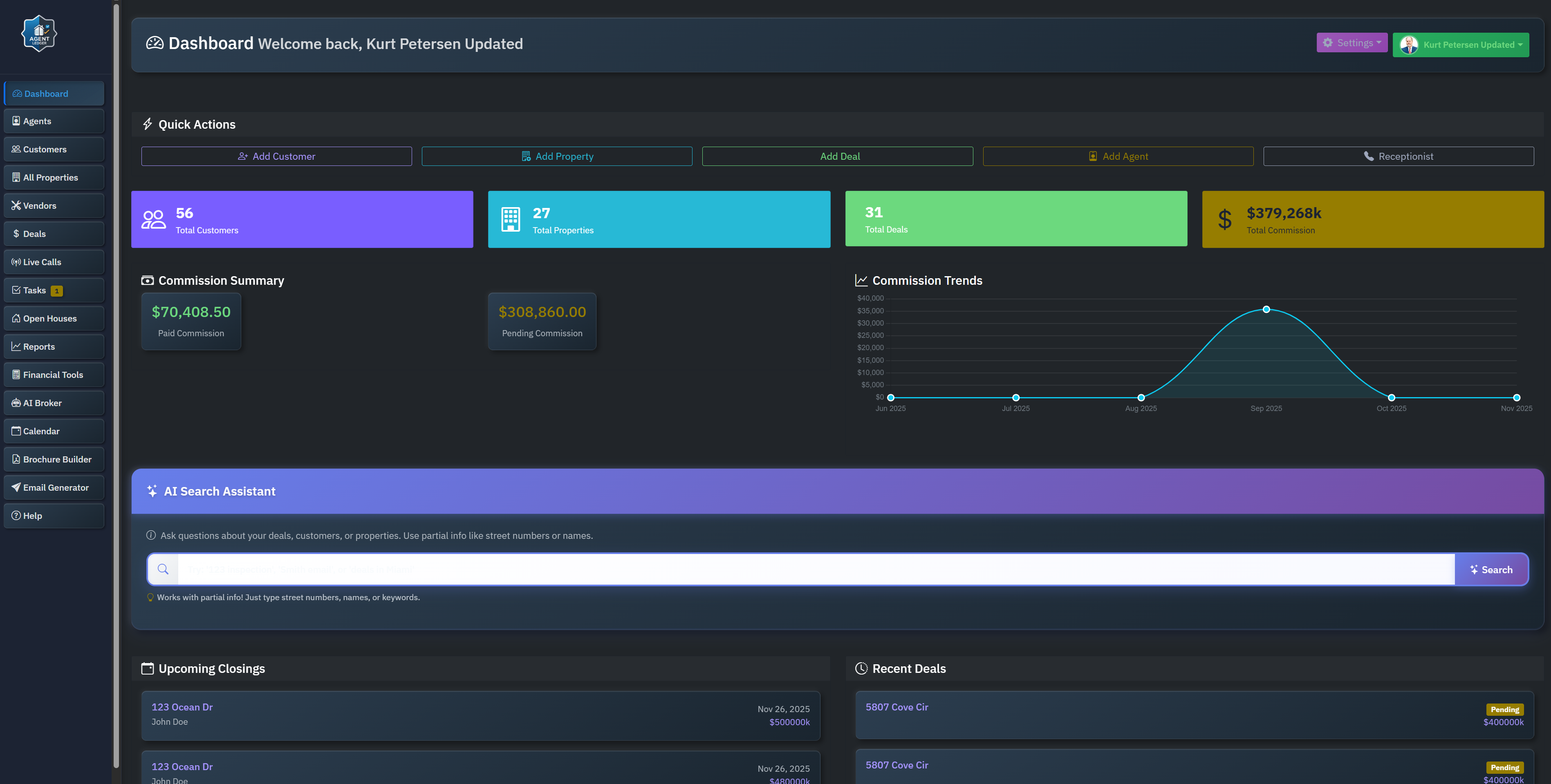 Agent Ledger Dashboard